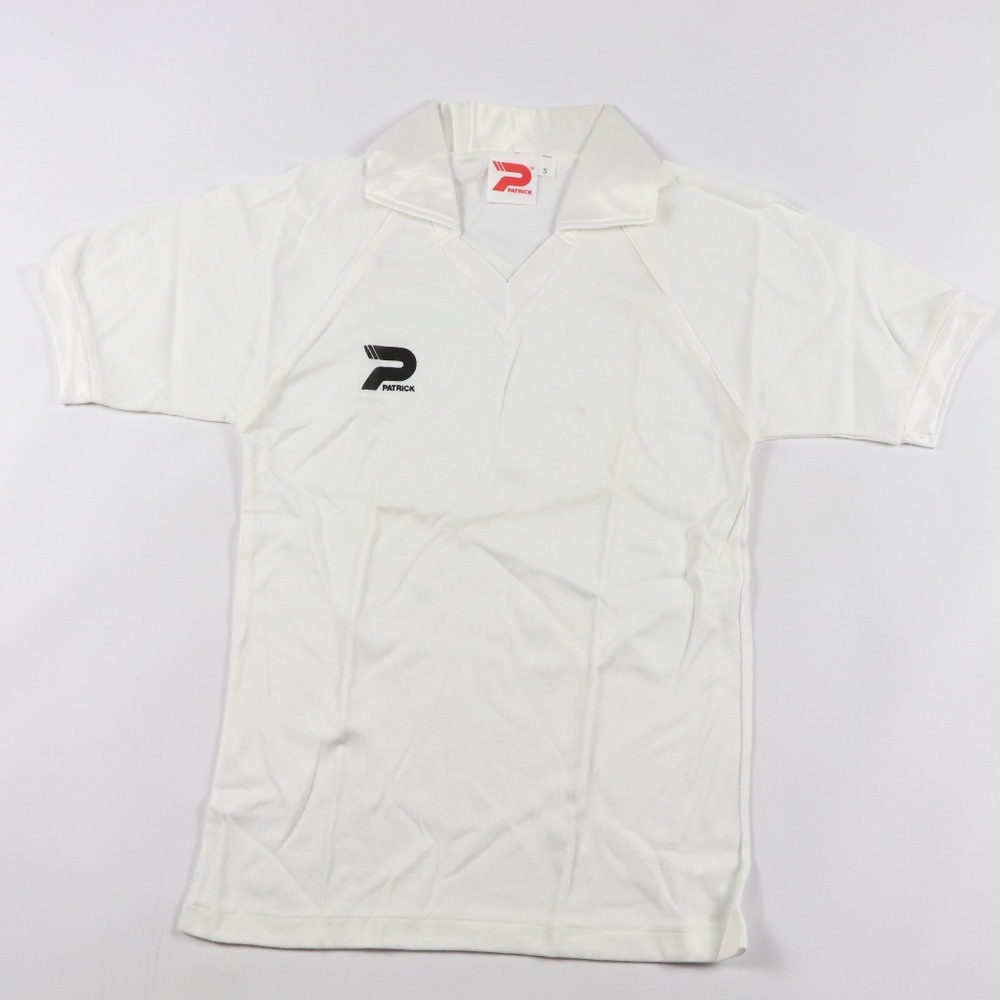 80s New Patrick Mens Small Soccer Jersey White